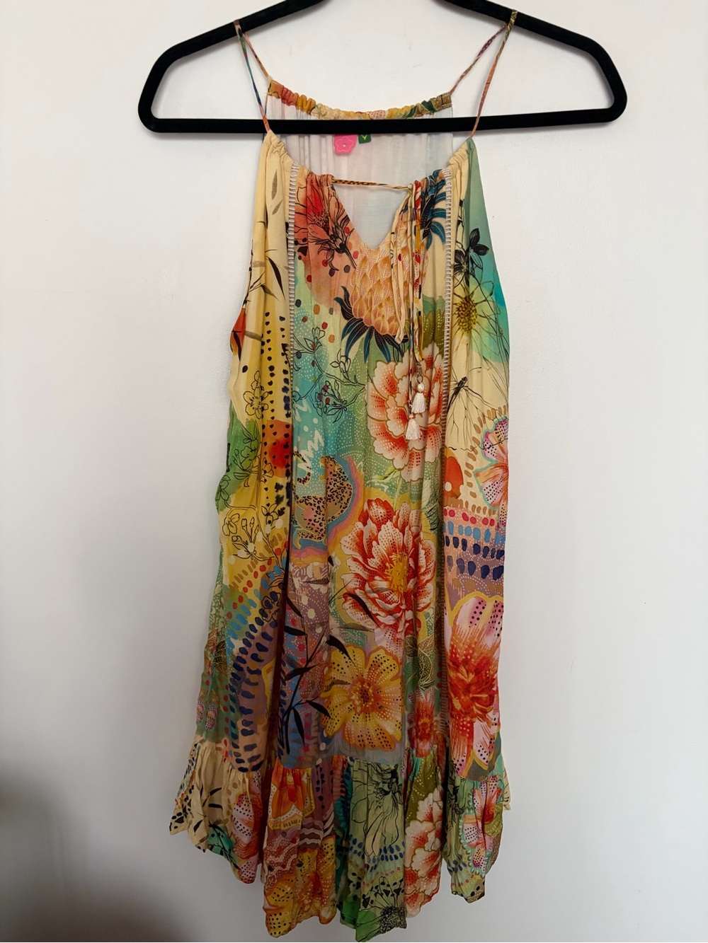 Farm Rio Tropical Cheetah Print Mini Dress